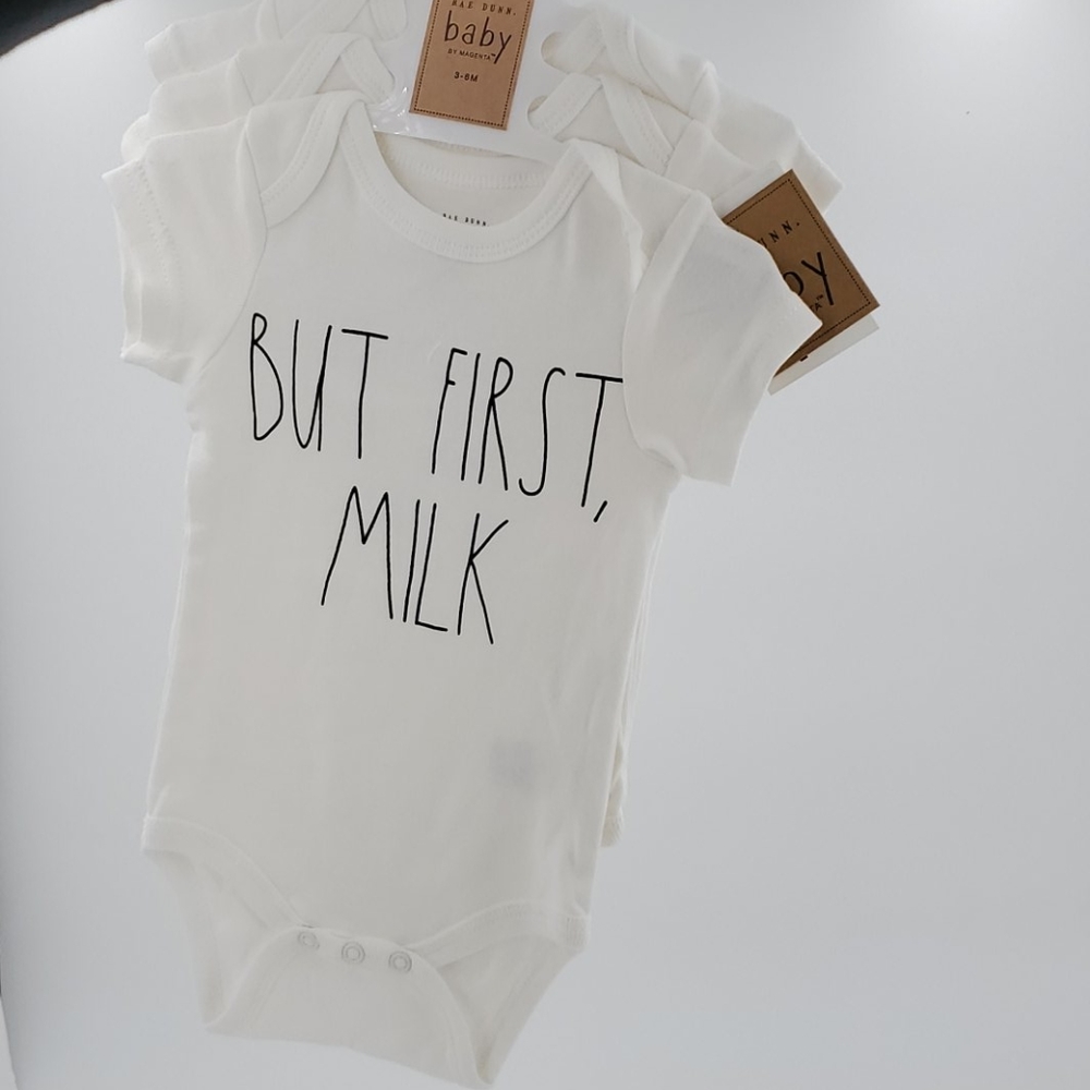 🆕️ RAE DUNN Baby 3pk Short Sleeve Bodysuit - Picture 5 of 7